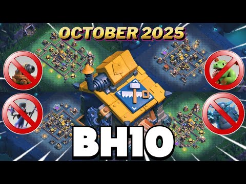 Top-10 Pro BUILDER HALL 10 WITH LINK + REPLAY || BH10 +5500 TROPHY BASE || BH10 BASE ANTI 6 STAR