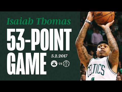 Isaiah Thomas scores 53 points in emotional playoff win over John Wall & the Washington Wizards