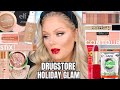 *ALL DRUGSTORE* Holiday Glam Makeup Tutorial 2023 | KELLY STRACK