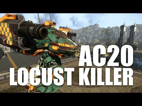 Two Shots, Two Locusts! The AC20 Osiris Build - Mechwarrior Online Live Stream Highlight