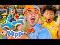 Blippi S Race Car Challenge With Toys And Colors Toysandcolors