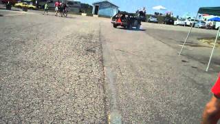 American Irony 24 hrs of Lemons - Randy in his final paddock exit- taking the Chevette to victory
