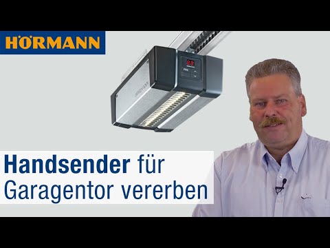 Handsender für Garagentor in 2 Minuten vererben (Serie 4) | Hörmann