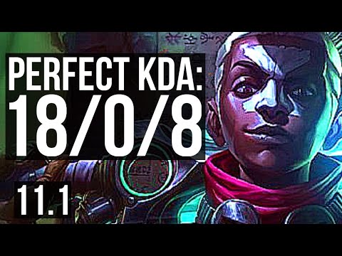 EKKO vs GRAVES (JUNGLE) | 18/0/8, Legendary, 65% winrate | BR Diamond | v11.1