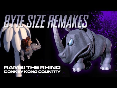 Byte Size Remakes 1 - Donkey Kong Country - Rambi the Rhino