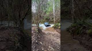 Jeep Wrangler TJ Almost Doesn’t Make It Across The Snow Melt #Jeep #Wrangler #Tj #offroad #CloseCall