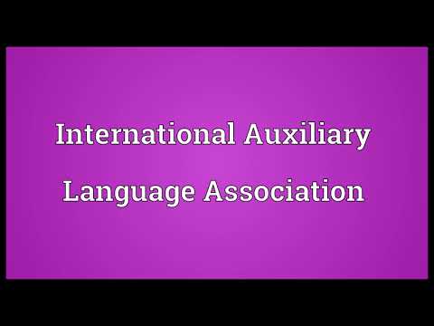International Auxiliary Language Association Meaning | Wordogram