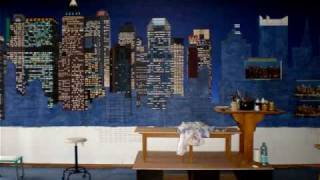 CARLO MAIOLINI  " Good Night Manhattan" Painting.