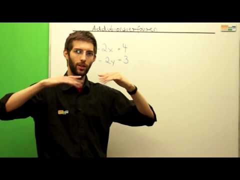 Additionsverfahren mit zwei Gleichungen