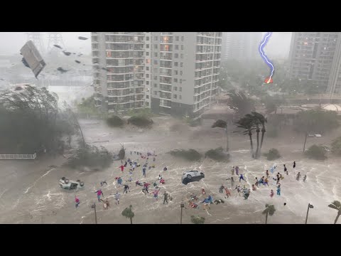7 minutes ago in China AGAIN! Wind speed of 115km/h, storm and hail in Guangzhou