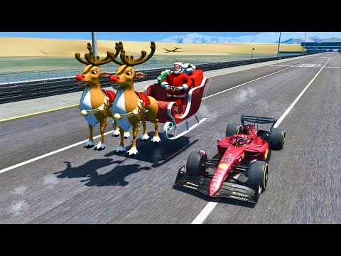 Ferrari F1 2022 vs Santa Slighter Hypersonic Engine - Special Stage Route X