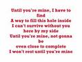 *Demi Lovato - Until You're Mine* Lyrics