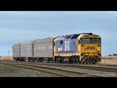 MK82: 8143 & The ARTC AK Track Test Cars Enter Gheringhap Loop Siding  - PoathTV Australian Trains