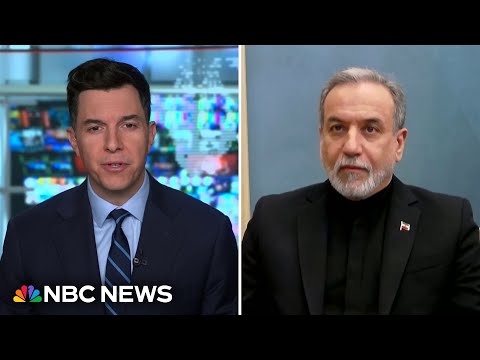 LIVE: Tom Llamas exclusive interview with the Iranian foreign minister | NBC News