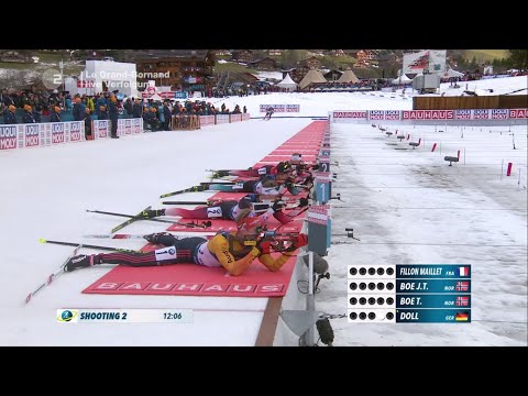 Biathlon WC Le Grand Bornand 21.12.2019 - Men's 12.5 km Pursuit (German)