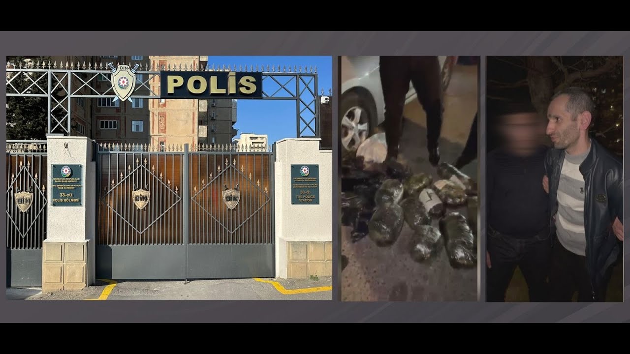 Suraxanıda narkokuryer saxlanılıb VİDEO