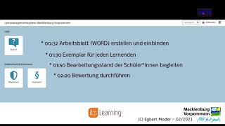 itslearning MV - Auftrag hinzufügen - Teil 1