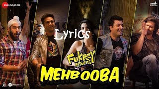 Mehbooba Lyrics | Fukrey Returns | Prem - YouTube