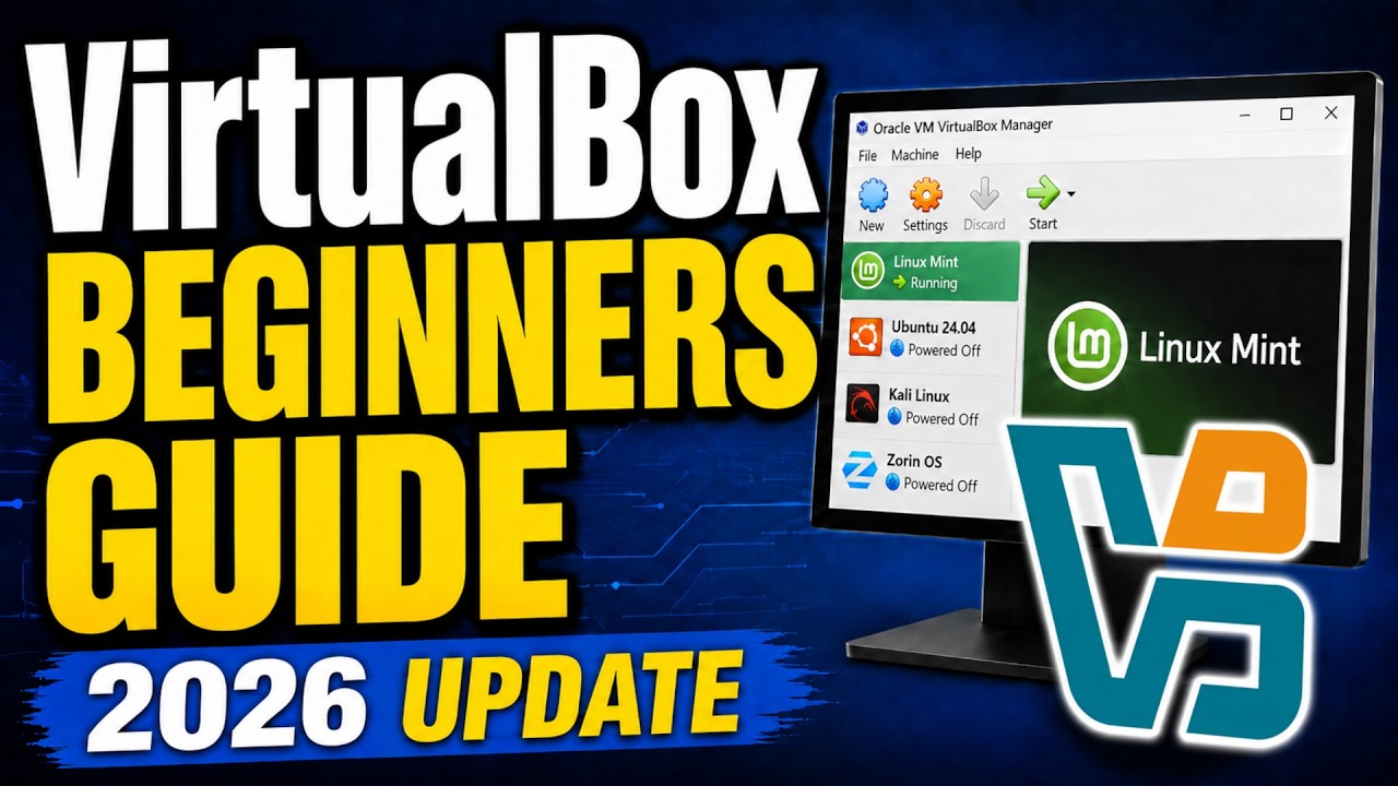 How to Use VirtualBox (Beginners Guide) 2026 Update