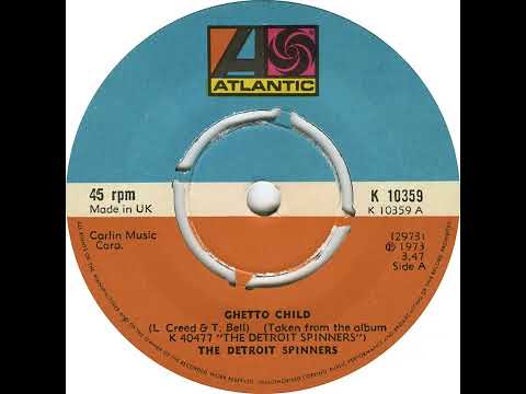 UK New Entry 1973 (187) The Detroit Spinners - Ghetto Child