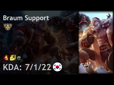 Braum Support vs Blitzcrank - KR Challenger Patch 7.19