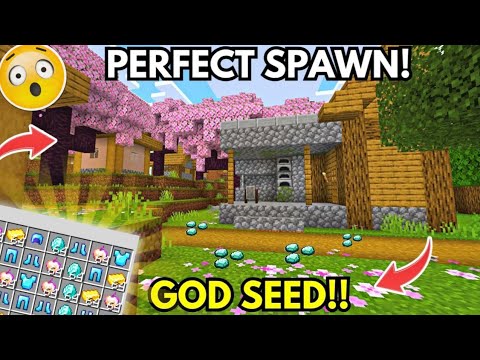🔥God Seed 🌱 For Minecraft Pe 1.20+ || 3 Golden Enchanted Apple 🍎 At Sapwn [Hindi]