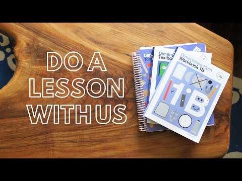 DO A MATH LESSON WITH US // Singapore Dimensions Level 1B // First Grade Math