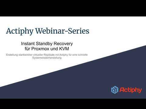 Instant Standby Recovery für Proxmox und KVM