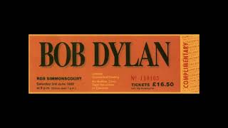 The Water is Wide - Bob Dylan - Live in Dublin 3rd June 1989