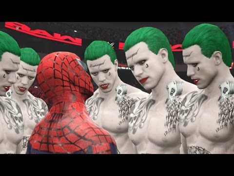 SPIDERMAN vs JOKER ARMY - WWE 2K EPIC BATTLE 💥