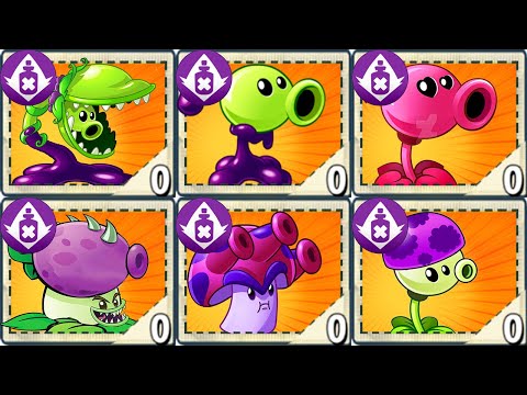 PvZ 2 Mod 9.6.1 - All POISON Plants LEVEL 999999 Power-Up!