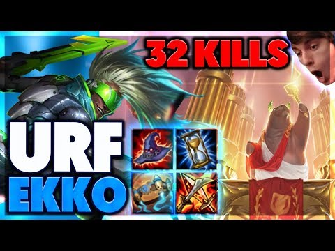 29 KILLS IN 15 MINUTES | URF EKKO FULL GAMEPLAY - BunnyFuFuu