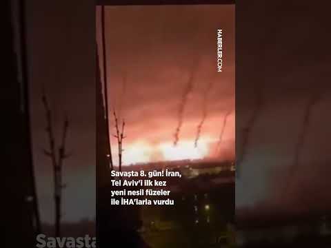 Savaşta 8. gün! İran, Tel Aviv'i İlk Kez Yeni Nesil Füzeler ile İHA'larla Vurdu