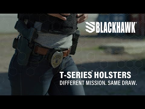 Blackhawk T-Series L2C Overt Gun Belt Holster Kit Springfield XD/XDM/MOD2 Right Hand Black 411707BKR