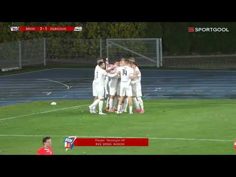 Broń Radom - Ząbkovia Ząbki 3:2, skrót meczu