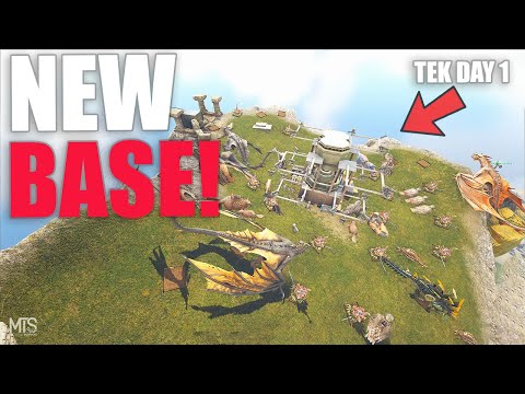 How We Got Tek Day 1+ Taming a Carcharodontosaurus! | Ark Mts PVP s5e3