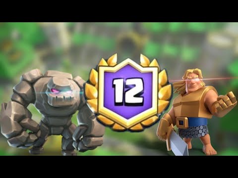 Best Golem deck - Grand challenge 12 win with golem lightning deck