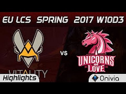 VIT vs UOL Highlights Game 1 EU LCS Spring 2017 W10D3 Vitality vs Unicorns of Love