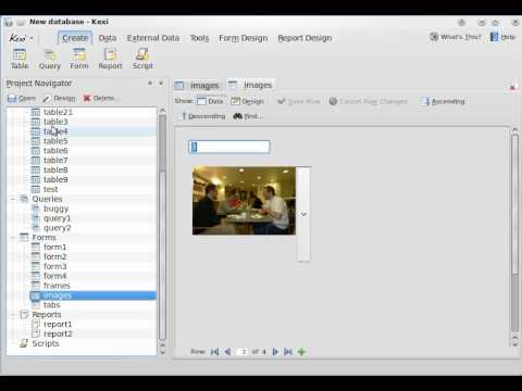 Modern Project Menu and Startup View in Kexi 2.4