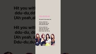 Download lagu Blackpink- Ddu-du-du-du song with (Lyrics)🖤💝 #blackpink #song #lyricsbymanisha07 #kpop mp3