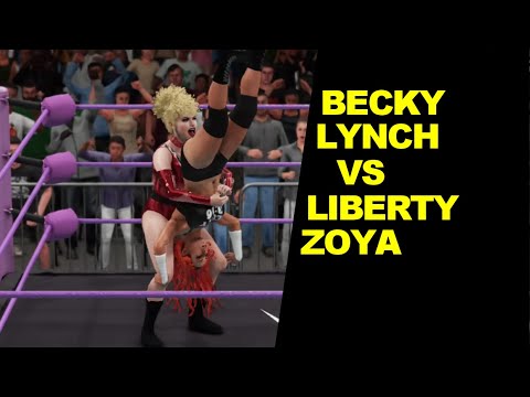 WWE/GLOW Becky Lynch vs Liberty Zoya - Iron Woman
