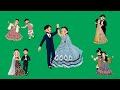 Wedding Couple Character Animation Pack Green Screen Wedding Invitation Video Copyright Free