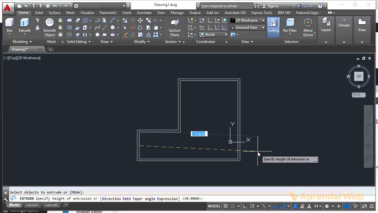 Ferramenta Extrude