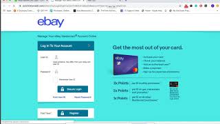 eBay MasterCard Login Payment and Credit card review