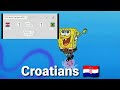 Spongebob Reference To The FIFA World Cup In Qatar 2022 Croatia X Brazil