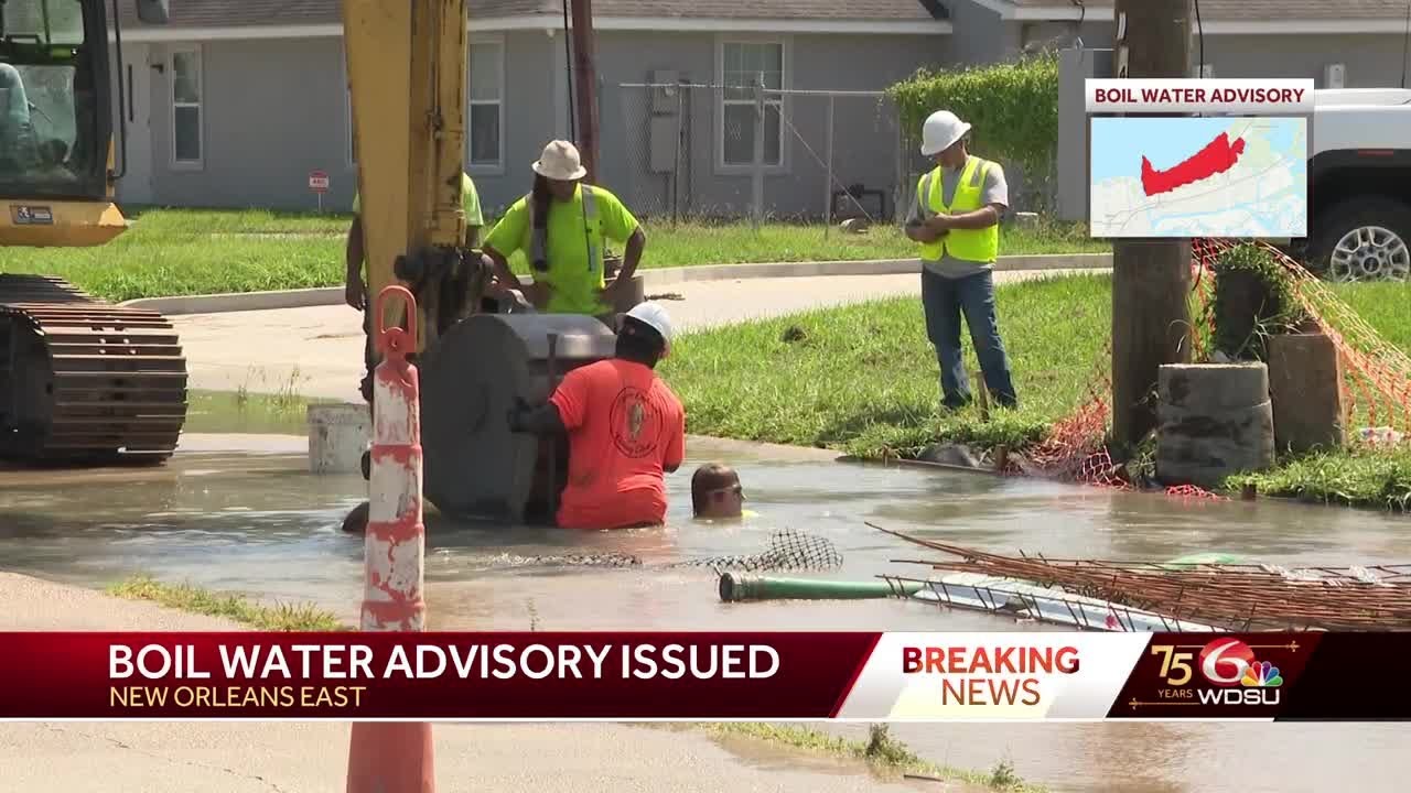 Boil water advisory issued for majority of New Orleans East