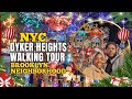 NYC Dyker Heights Christmas Lights Walking Night Tour 2023 Brooklyn Neighborhood