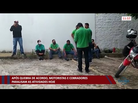 Após quebra de acordo, motoristas e cobradores paralisam atividades mais uma vez 19 03 2021