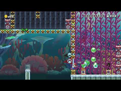Magical Underwater Chaos by Rawrrr! - Super Mario Maker - No Commentary 1bq