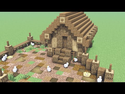 How to Build a Chicken Coop in Minecraft [ Tutorial ]